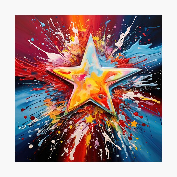 Item preview, Explore "Simplistic & Minimalistic Star Collision Art" designed and sold by ArtificialGenes.
