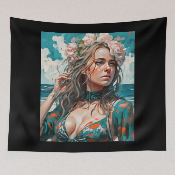 Item preview, Lady in flowers designed and sold by beerbrother.