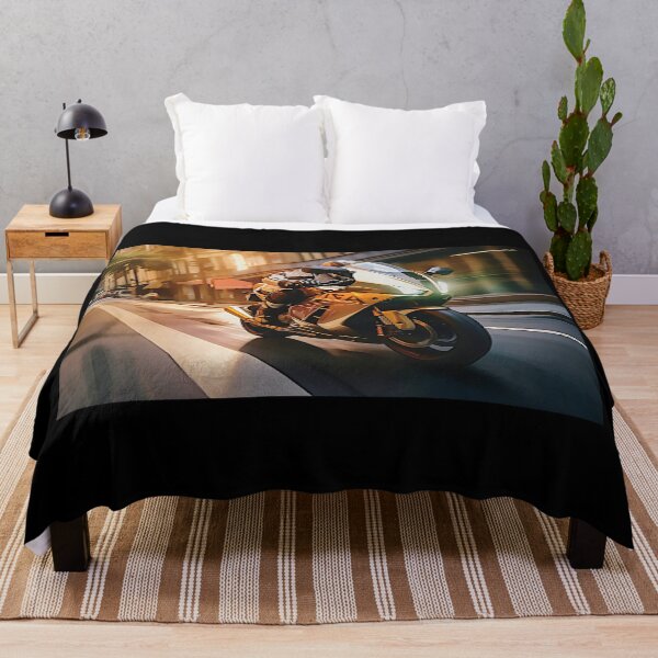 Item preview, Motorcycle speeding through a city, Moto Inspirations designed and sold by Gabi.Media.