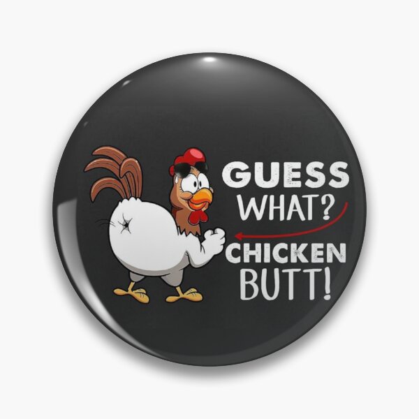 Item preview, funny guess what? chicken butt! white t-shirts t-shirt designed and sold by Deadliness45.