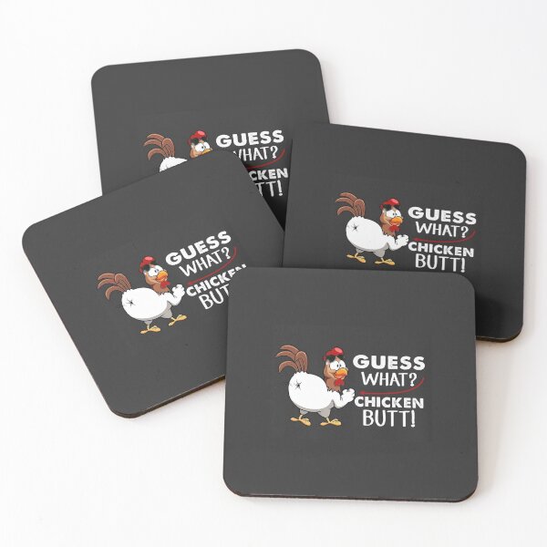 Item preview, funny guess what? chicken butt! white t-shirts t-shirt designed and sold by Deadliness45.