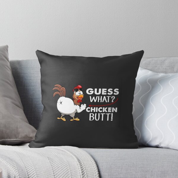 Item preview, funny guess what? chicken butt! white t-shirts t-shirt designed and sold by Deadliness45.