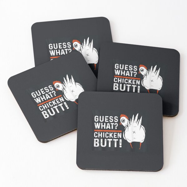 Item preview, funny guess what? chicken butt! white t-shirts t-shirt designed and sold by Deadliness45.