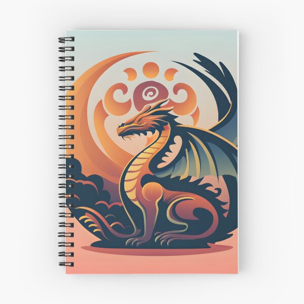 Item preview, Celestial Inkwork: Stylized Sun Dragon Logo designed and sold by DragonRealms.