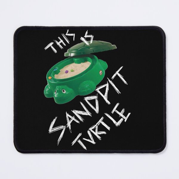 Item preview, This Is Sandpit Turtle - bmth meme - white on black designed and sold by eleeenav.
