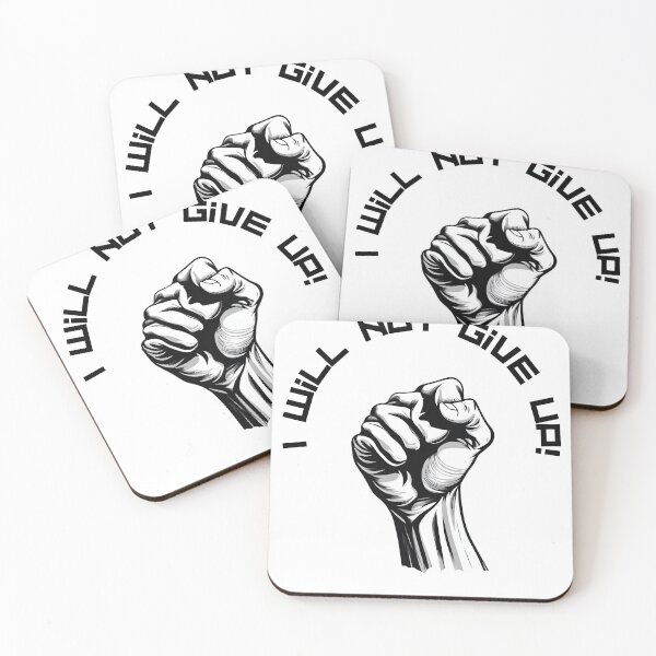 Item preview, I wilk not five up! motivational pattern designed and sold by GroonSpace.