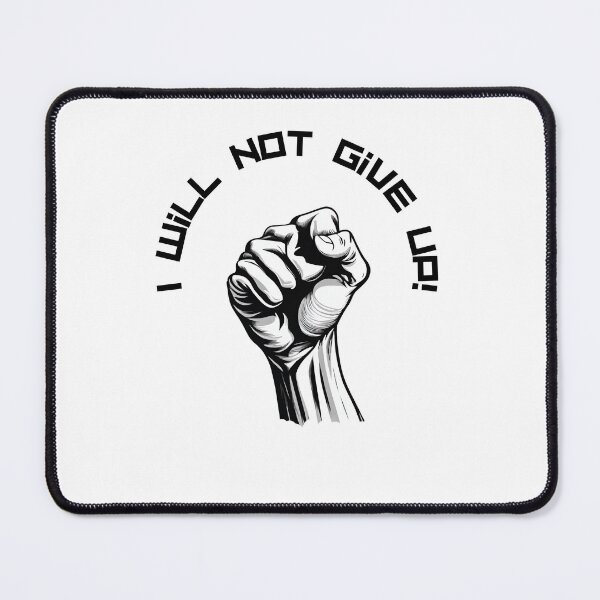 Item preview, I wilk not five up! motivational pattern designed and sold by GroonSpace.