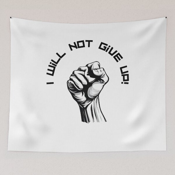 Item preview, I wilk not five up! motivational pattern designed and sold by GroonSpace.
