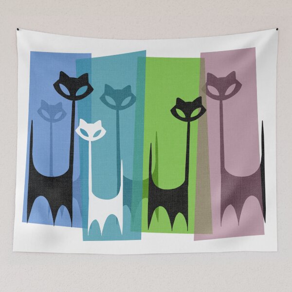 Item preview, Kitty Cats Tuned In And Receiving designed and sold by BunnyThePainter.