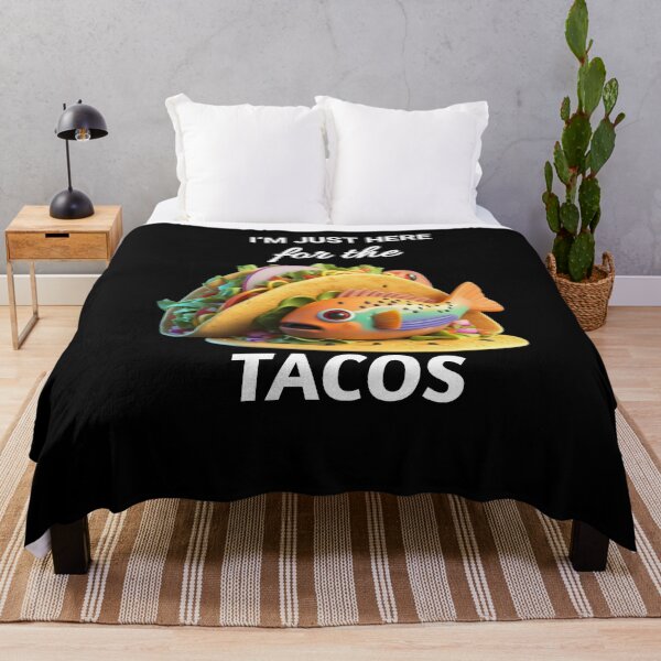 Item preview, Funny Taco Pun Shirts - "I'm Just Here for the Tacos" Apparel designed and sold by Obinne.