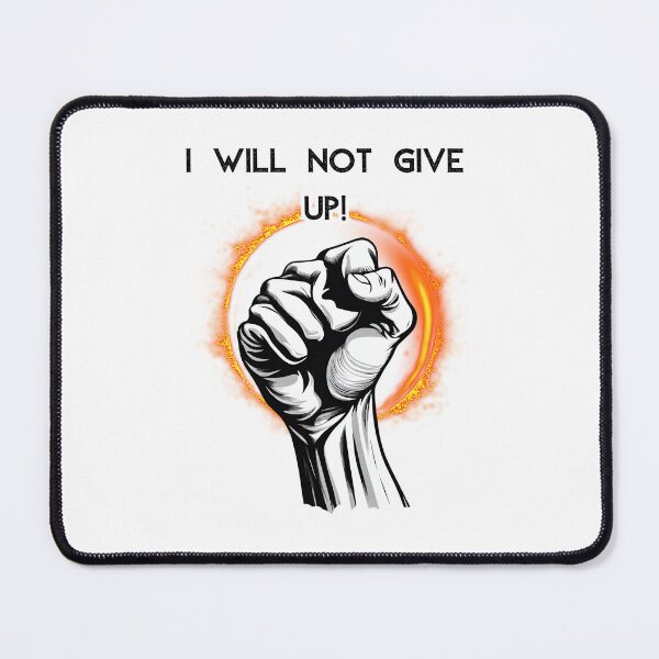 Item preview, I wilk not five up! motivational pattern designed and sold by GroonSpace.