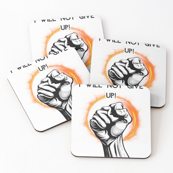 Item preview, I wilk not five up! motivational pattern designed and sold by GroonSpace.