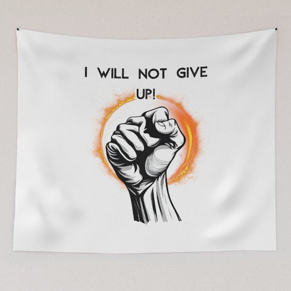 Item preview, I wilk not five up! motivational pattern designed and sold by GroonSpace.