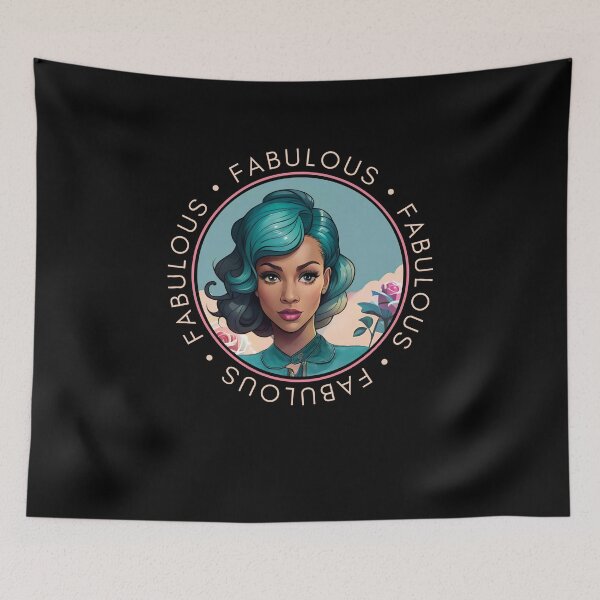 Item preview, Fabulous Woman Retro Pink Glamourous Insignia Circle Emblem designed and sold by Melan Designs.