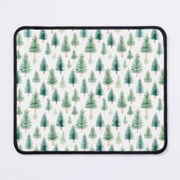 Item preview, Watercolor Christmas tree forest. designed and sold by PawsandPages.
