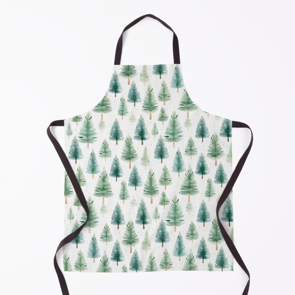 Item preview, Watercolor Christmas tree forest. designed and sold by PawsandPages.
