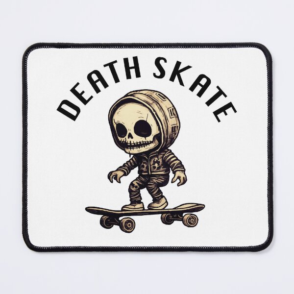 Item preview, Skeleton Skateboarder - Death Skate (Black Lettering) designed and sold by VelvetRoom.