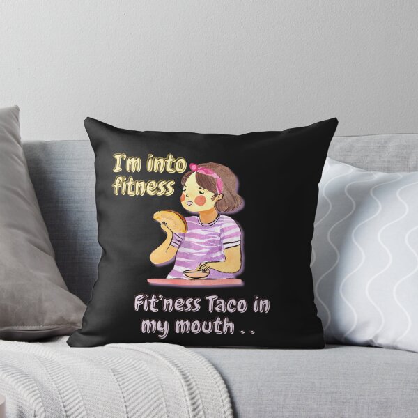 Item preview, I'm into fitness Taco - funny - Watercolor Illustration designed and sold by PixelBadBunny.