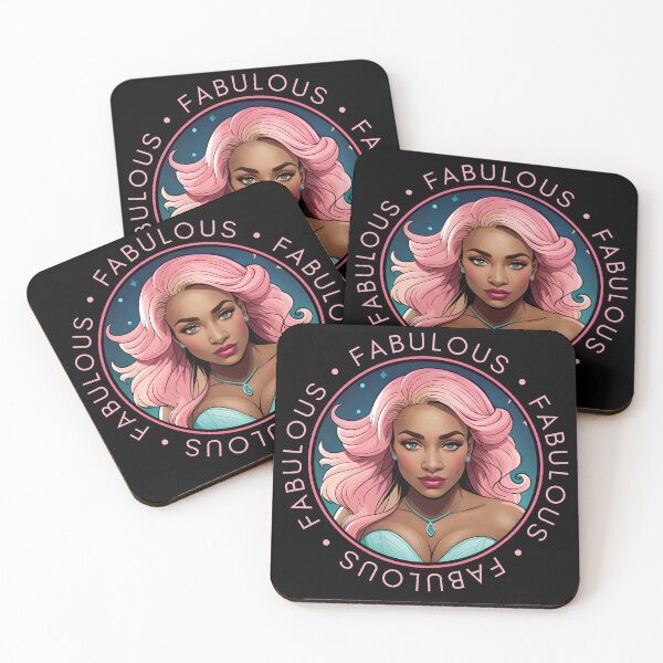 Item preview, Fabulous Woman Retro Pink Glamourous Insignia Circle Emblem designed and sold by Melan Designs.