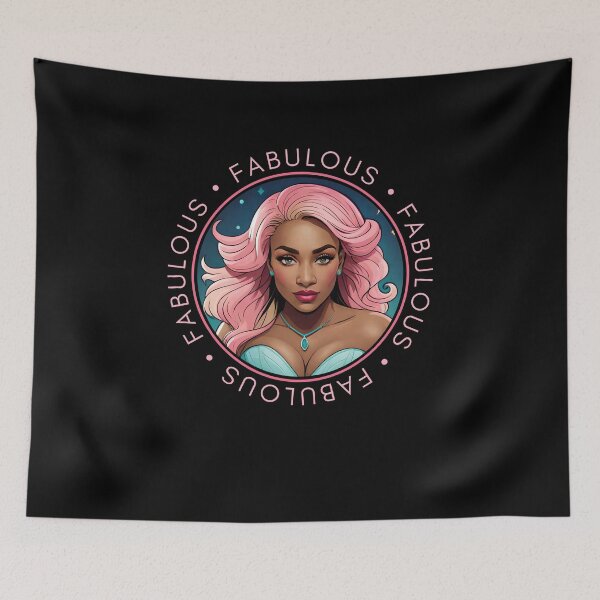 Item preview, Fabulous Woman Retro Pink Glamourous Insignia Circle Emblem designed and sold by Melan Designs.