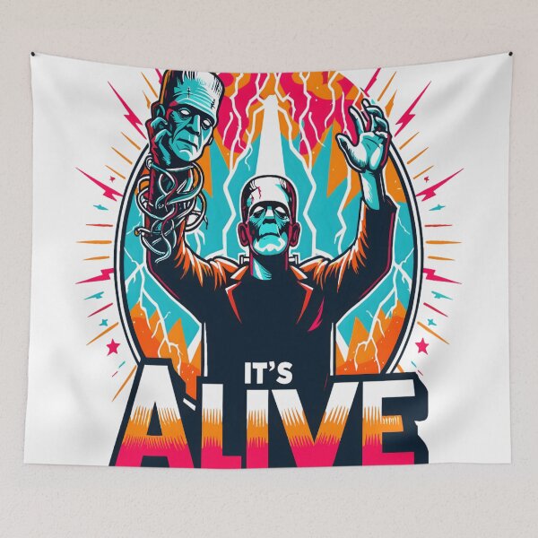 Item preview, Frankenstein It's Alive Halloween Monster designed and sold by KitonicTees.