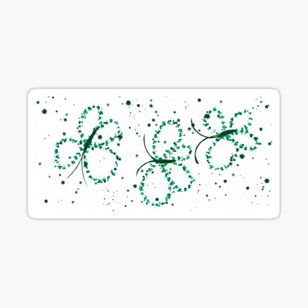 green bubble-flies Sticker
