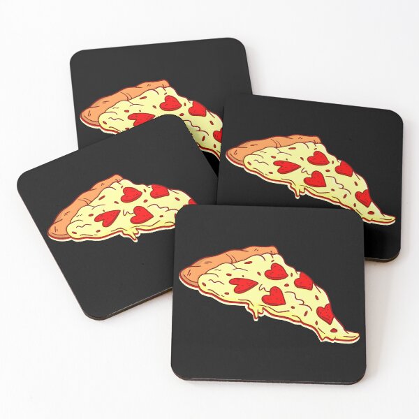 Item preview, heart shaped pepperoni pizza valentine  designed and sold by Gossip Rag.