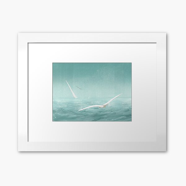 Skimming the breeze Framed Art Print