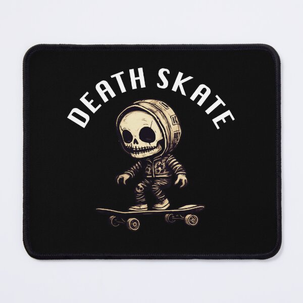 Item preview, Skeleton Skateboarder - Death Skate (White Lettering) designed and sold by VelvetRoom.