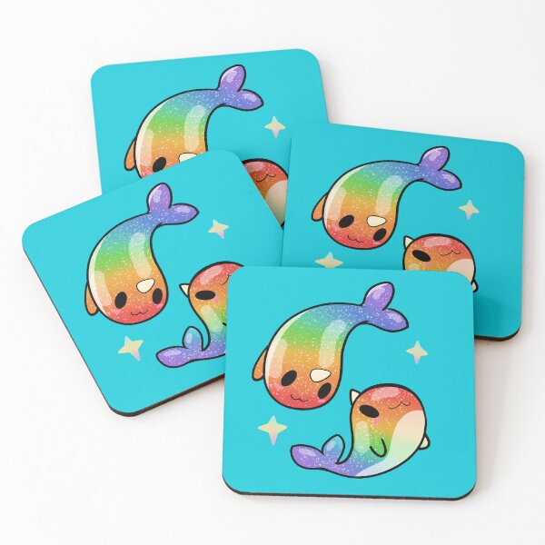 Item preview, Rainbow Narwhals designed and sold by GigiQueenArts.