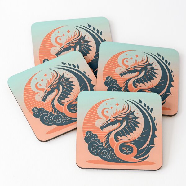 Item preview, Serpentine Elegance: Modern Dragon Emblem designed and sold by DragonRealms.