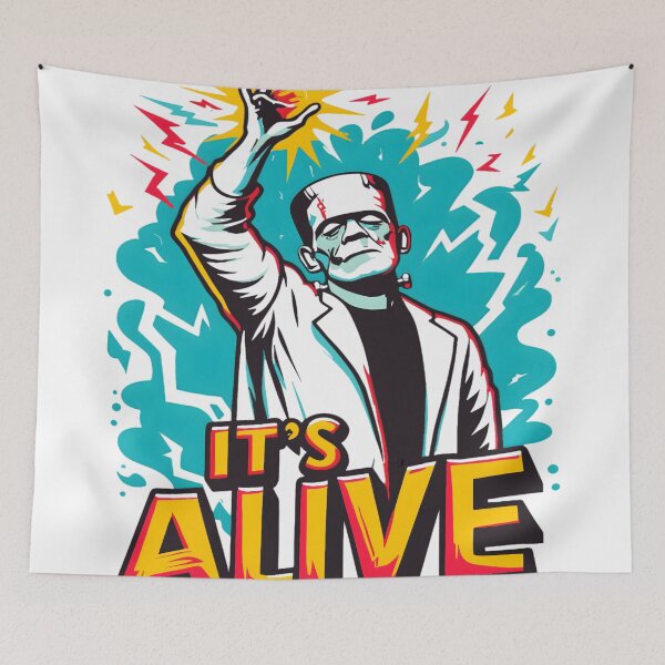 Item preview, Frankenstein It's Alive Halloween Monster designed and sold by KitonicTees.