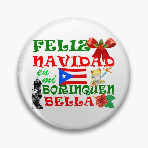 Item preview, Feliz Navidad en mi Borinquen Bella Puerto Rico Christmas art designed and sold by Verle-art.
