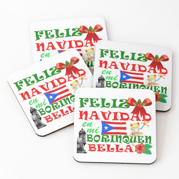 Item preview, Feliz Navidad en mi Borinquen Bella Puerto Rico Christmas art designed and sold by Verle-art.