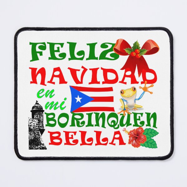 Item preview, Feliz Navidad en mi Borinquen Bella Puerto Rico Christmas art designed and sold by Verle-art.