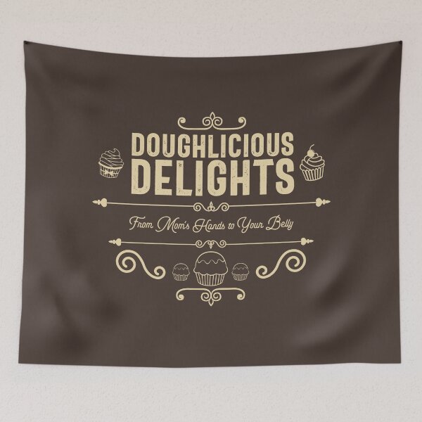 Item preview, Doughlicious Delights, From Mom's Hands to Your Belly - Bakery, Pastry, and Cupcake Lovers (Creamy Yellow Design) designed and sold by Spiprinto.