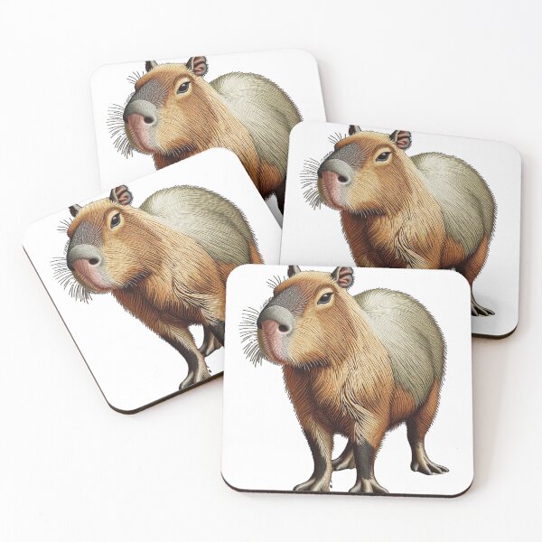 Item preview, Embroidered Capybara Sewn Stitched Animal from South America designed and sold by kylmllr101684.