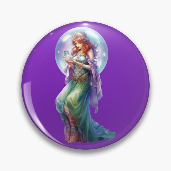 Item preview, Fairy With Crystal Globe designed and sold by FlutterbyFairy.