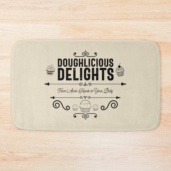 Item preview, Doughlicious Delights, From Aunt's Hands to Your Belly - Bakery, Pastry, and Cupcake Lovers (Black Design) designed and sold by Spiprinto.
