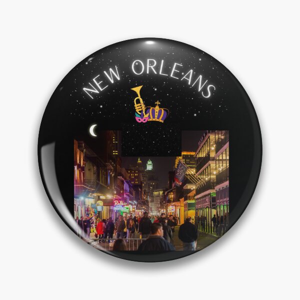 Item preview, New Orleans -Bourbon Street Night Scene designed and sold by Planet Agora.