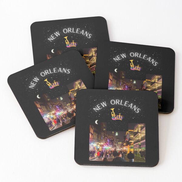 Item preview, New Orleans -Bourbon Street Night Scene designed and sold by Planet Agora.