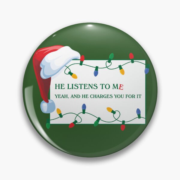 Item preview, He Listens to Me The Santa Clause Therapist Psychiatrist Christmas Gift designed and sold by lirpanator.