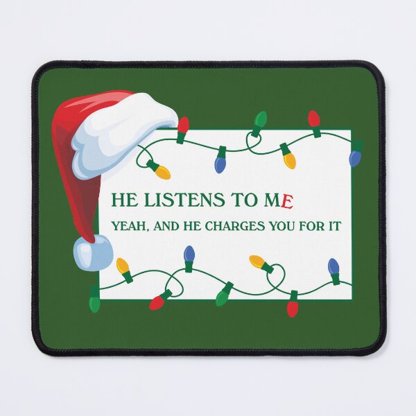 Item preview, He Listens to Me The Santa Clause Therapist Psychiatrist Christmas Gift designed and sold by lirpanator.