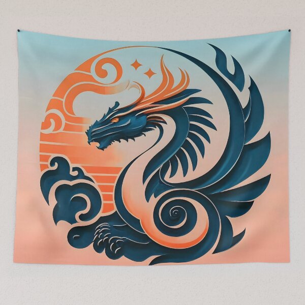 Item preview, Radiant Reverie: Gradient Sun Dragon Logo designed and sold by DragonRealms.