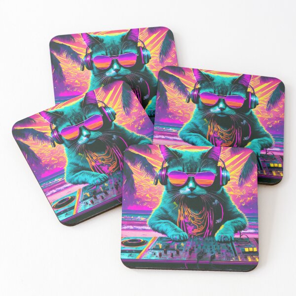 Item preview, DJ Rave Cat designed and sold by Que Padre!.