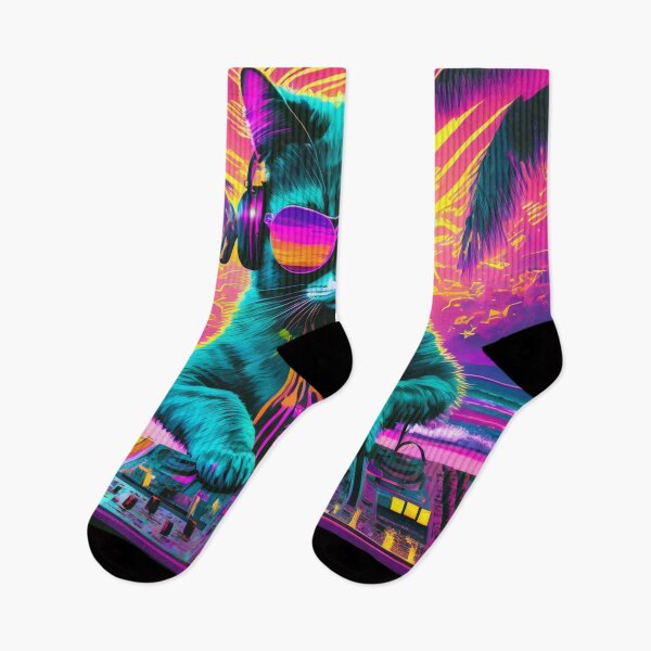 Item preview, DJ Rave Cat designed and sold by Que Padre!.