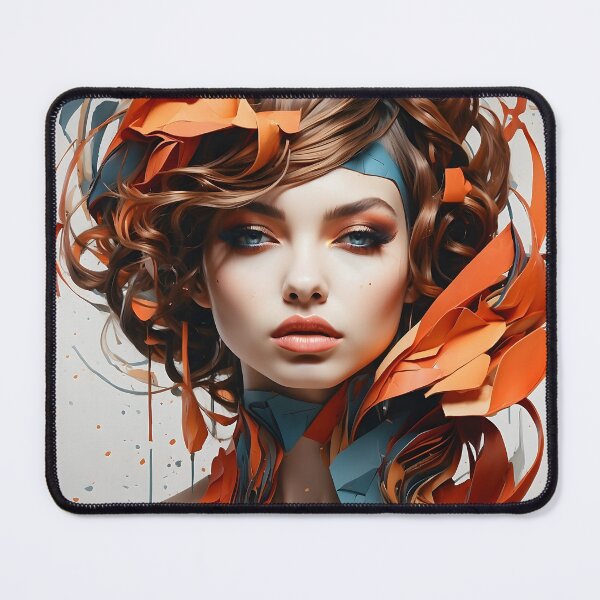 Item preview, Abstract Female Portrait designed and sold by TheCatsCorner.