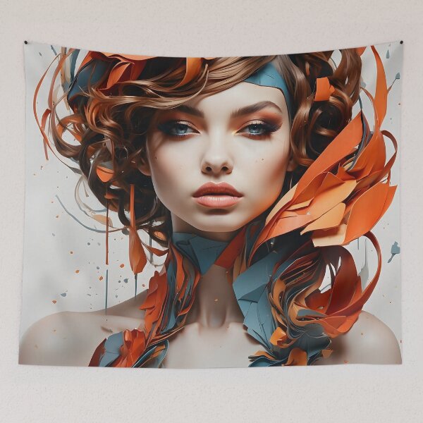 Item preview, Abstract Female Portrait designed and sold by TheCatsCorner.