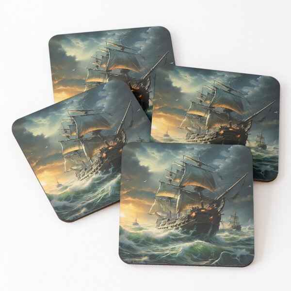 Item preview, Ghost Pirate Ship - Stormy Seas designed and sold by SnoopyTF.