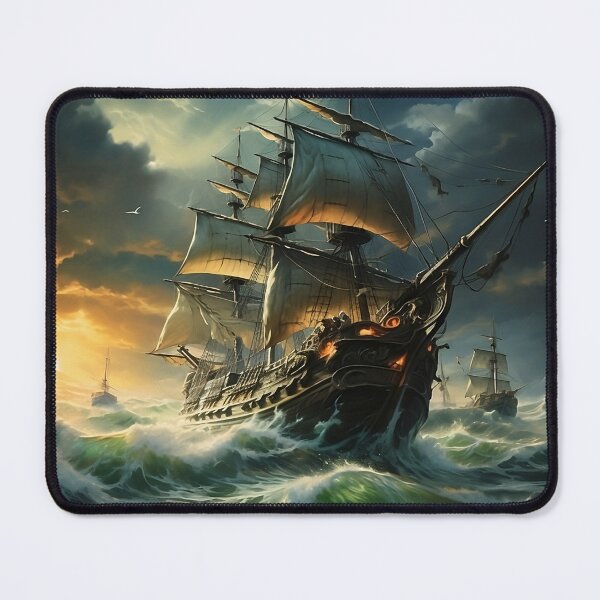 Item preview, Ghost Pirate Ship - Stormy Seas designed and sold by SnoopyTF.